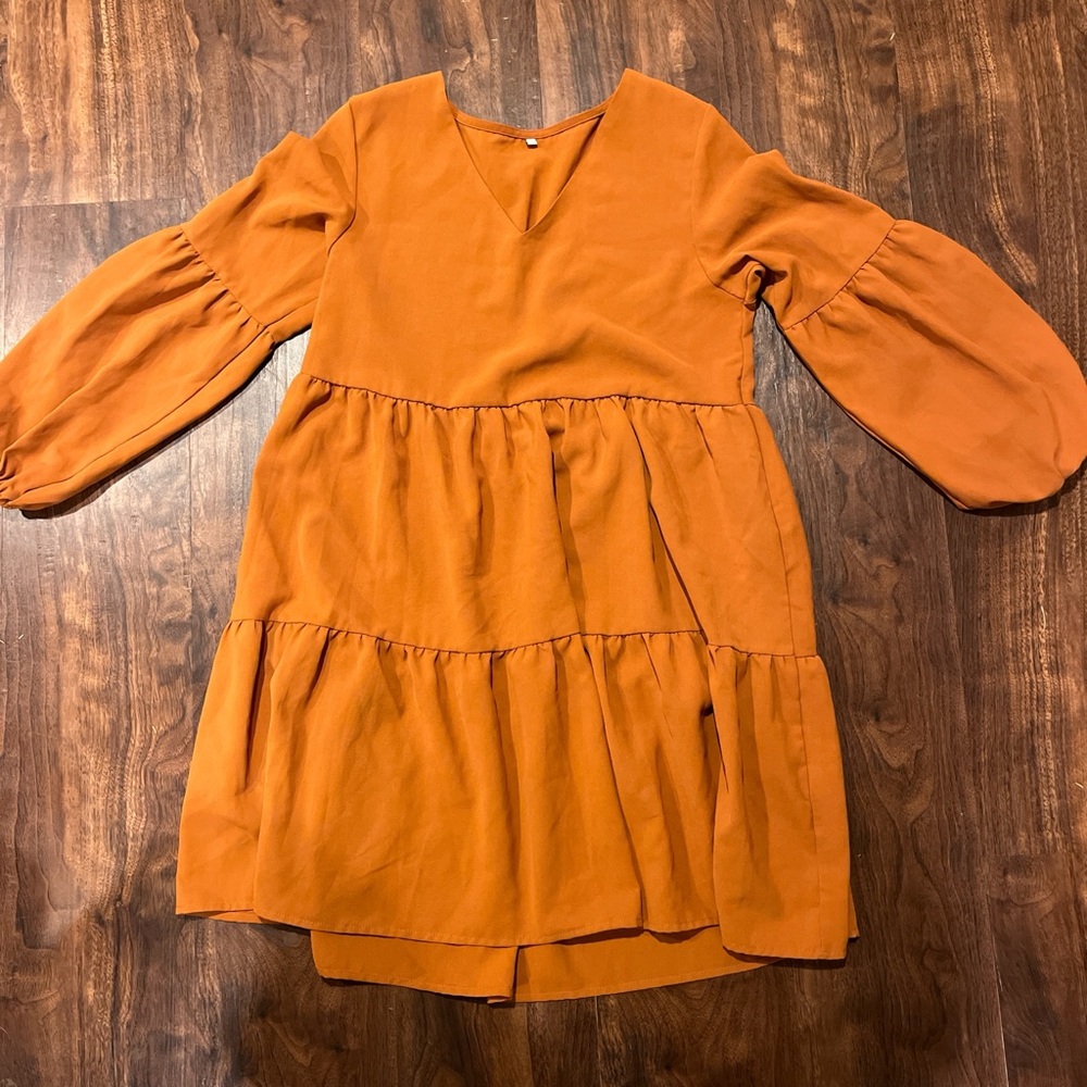 Amazon Women's Mini Dress in Orange